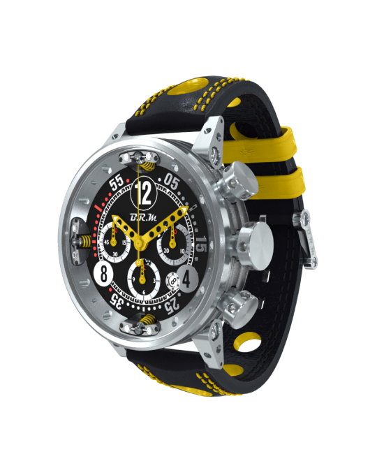 ブラフマンBRAHMAN BRM-60ULAT/BRM-60ULAS 2本セット V12-46-SA Yellow Chronograph - BRM Chronographes