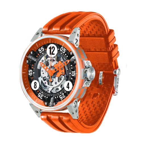 V6-44-SA Cercolor Squelette Orange – L’Excellence Horlogère Inspirée du Racing