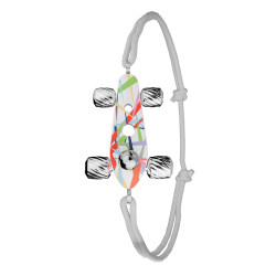 Bracelet Bolides Art Car Blanc