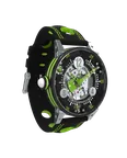 GF6-44-SA Squelette Noir Vert pomme