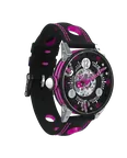 GF7-38-SA Squelette Noir Fuchsia