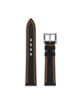 ブラックHypalonストラップ オレンジダブルステッチ