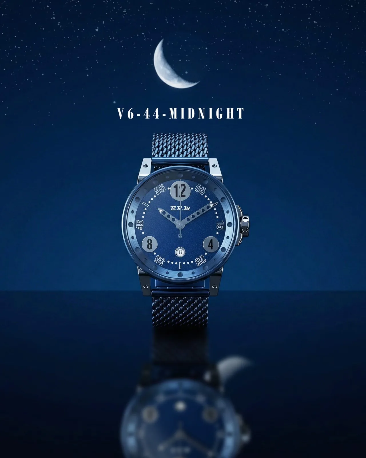 V6-44 Midnight unter sternenklarem Himmel fotografiert